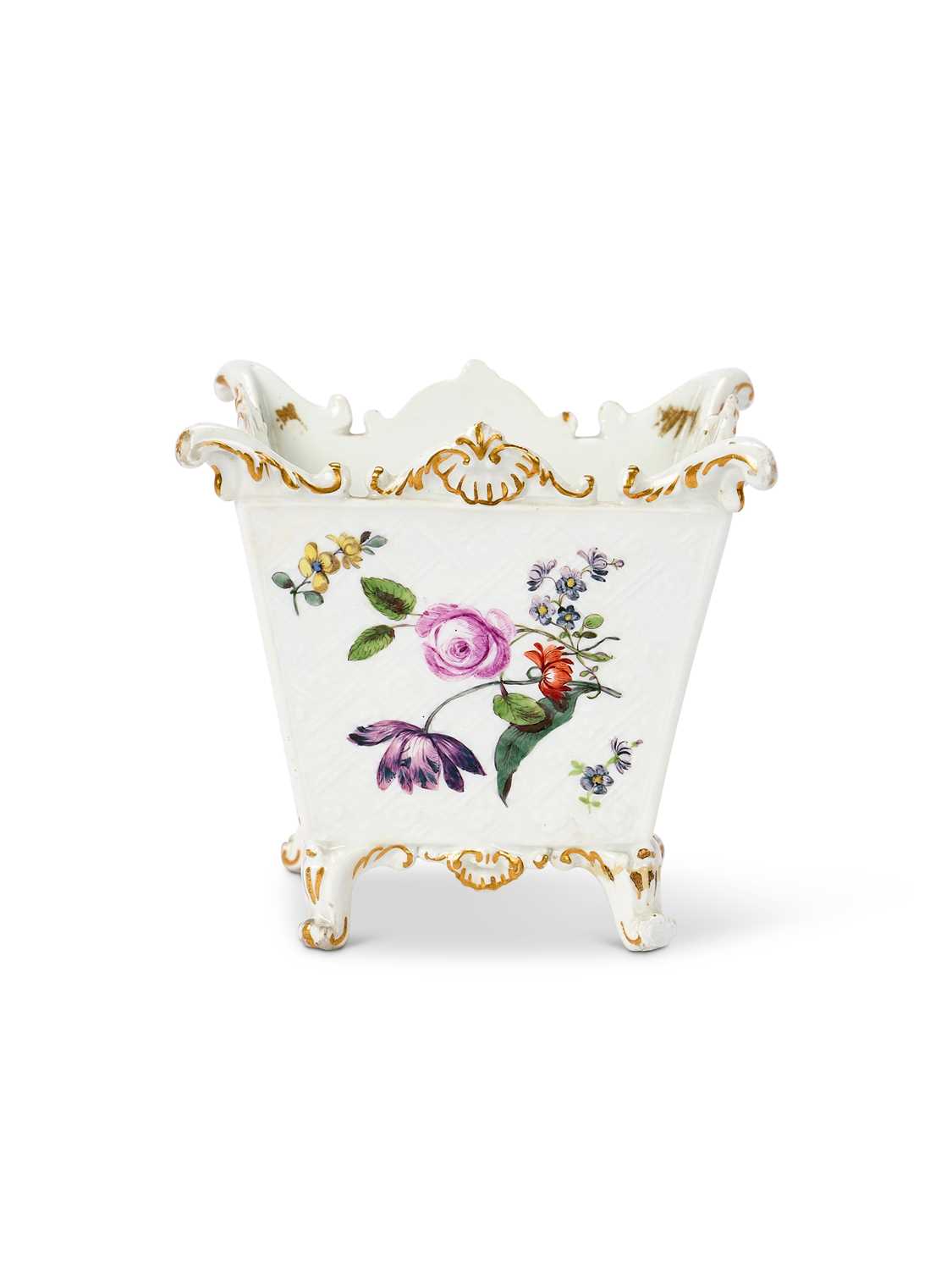 Lot 8 - A MEISSEN PORCELAIN VASE, CIRCA 1755
