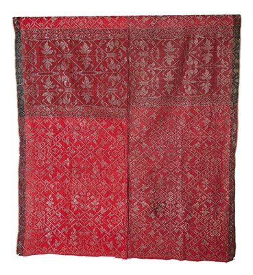 Lot 482 - A SONGKET PANEL, PALEMBANG, SUMATRA, EARLY 20TH CENTURY