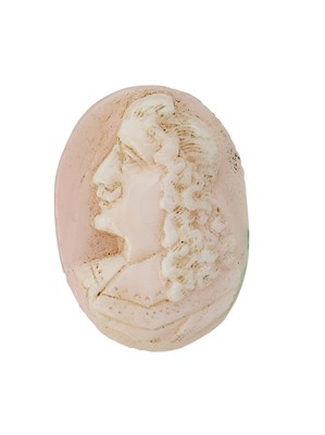 Lot 313 - A HARDSTONE CAMEO PROFILE, PROBABLY DEPICTING CHARLES II LATER 17TH CENTURY