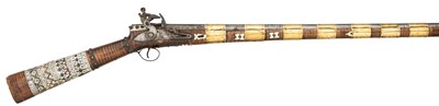 Lot 208 - AN 18 BORE OTTOMAN FLINTLOCK MUSKET, EARLY 19TH CENTURY