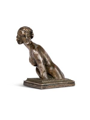 Lot 99 - DENYS PUECH (1854-1942): FEMALE HALF-LENGTH NUDE