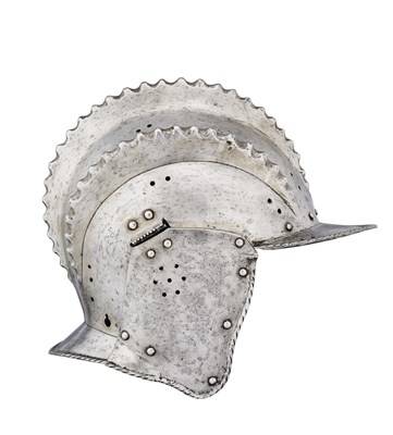 Lot 116 - A GERMAN BURGONET, CIRCA 1540-50, PROBABLY AUGSBURG