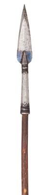 Lot 534 - AN INDIAN LANCE HEAD, 19TH CENTURY