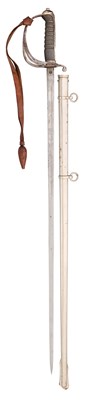 Lot 605 - A LATE VICTORIAN LIGHT CAVALRY OFFICER’S SWORD OF PIQUET WEIGHT