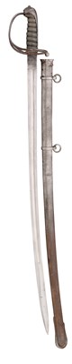 Lot 596 - A VICTORIAN 1827 PATTERN EAST INDIA COMPANY RIFLE OFFICER’S SWORD