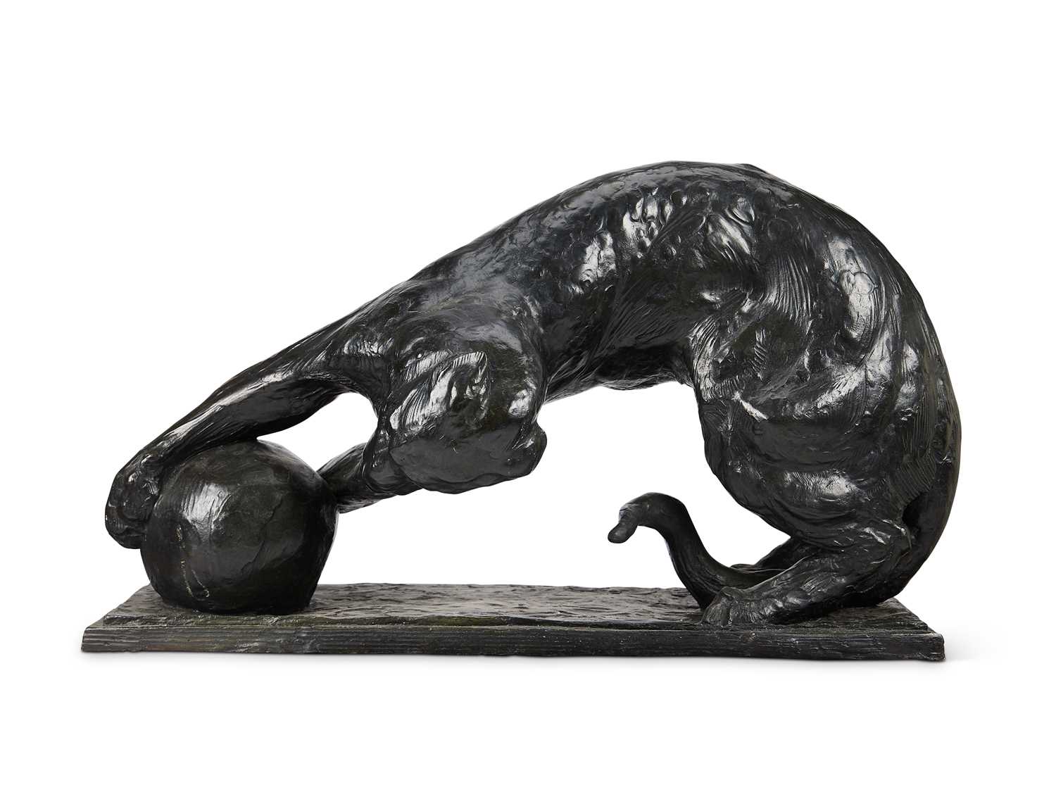 Lot 109 - ALBERIC COLLIN (1886-1962): LEOPARD PLAYING WITH A BALL