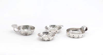 Lot 134 - A FRENCH SILVER TASTEVIN