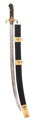 Lot 567 - A CONTINENTAL SABRE OF KARABELA FORM, 19TH CENTURY