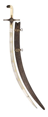 Lot 6 - AN INDIAN SHAMSHIR, 19TH CENTURY