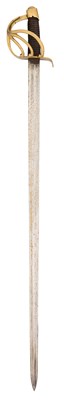 Lot 583 - A FRENCH ANXI CUIRASSIER’S SWORD, 20TH CENTURY, BEARING INSCRIPTION DATED 1813