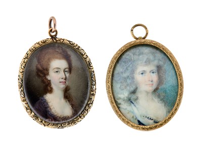 Lot 364 - A PORTRAIT MINIATURE OF A LADY, FRENCH SCHOOL, DATED 1777