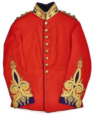 Lot 210 - A FINE EDWARDIAN OFFICER'S FULL DRESS TUNIC OF THE WESTMINSTER DRAGOONS