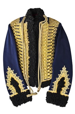 Lot 202 - AN OFFICER'S PELISSE OF THE ROYAL GLOUCESTERSHIRE HUSSARS