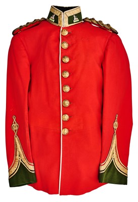 Lot 739 - AN EDWARDIAN OFFICER'S FULL DRESS TUNIC OF THE DORSET REGIMENT
