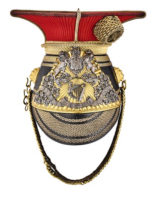 Lot 149 - A VICTORIAN OFFICER'S CHAPKA OF THE 5TH ROYAL IRISH LANCERS