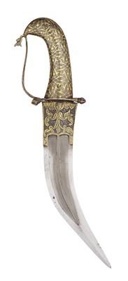 Lot 18 - AN INDIAN KHANJAR, LATE 19TH CENTURY