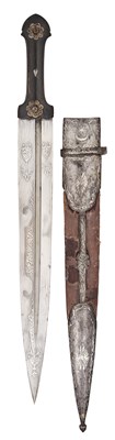 Lot 42 - A LARGE CAUCASIAN KINDJAL, 19TH CENTURY