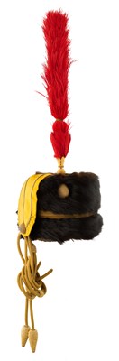 Lot 182 - AN OFFICER'S BUSBY OF THE 4TH QUEEN'S OWN HUSSARS