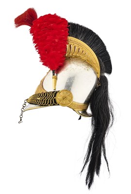 Lot 137 - A FRENCH CAVALRY OFFICER'S HELMET