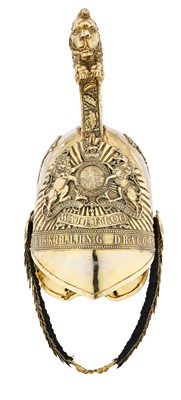 Lot 151 - A FINE OFFICER'S 1834 PATTERN HELMET OF THE INNISKILLING DRAGOONS