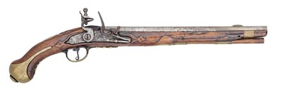 Lot 262 - A 14 BORE GERMAN (PRUSSIAN) MODEL 1731 FLINTLOCK HOLSTER PISTOL