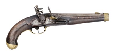 Lot 266 - A 21 BORE GERMAN (PRUSSIAN) MODEL 1823 PISTOL, DATED 1828