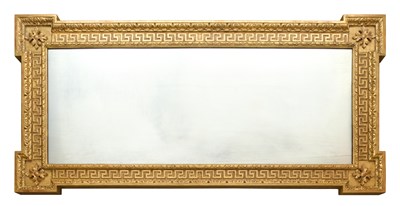 Lot 38 - A LARGE GILT WOOD MIRROR, 2OTH CENTURY