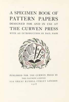 Lot 270 - CURWEN PRESS 1928