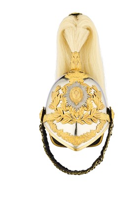 Lot 177 - A FINE OFFICER'S HELMET OF THE SHROPSHIRE YEOMANRY