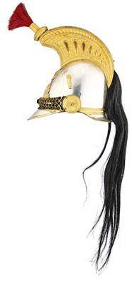 Lot 138 - A FRENCH OFFICER'S 1848 PATTERN HELMET OF THE GARDE REPUBLICAINE