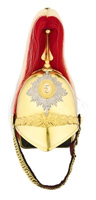 Lot 168 - A FINE OFFICER'S HELMET OF THE 5TH DRAGOON GUARDS
