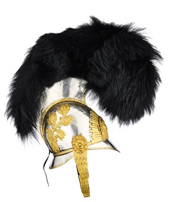 Lot 150 - AN OFFICER'S HELMET OF DRAGOON PATTERN, CIRCA 1818