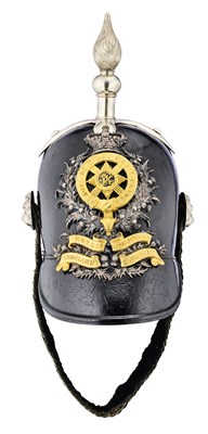 Lot 170 - AN OFFICER'S HELMET OF THE ROYAL MIDLOTHIAN YEOMANRY CAVALRY