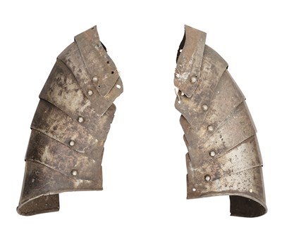 Lot 128 - A PAIR OF SPAUDLERS, LATE 16TH CENTURY