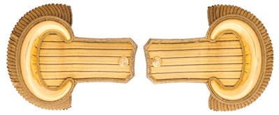 Lot 736 - A FINE PAIR OF OFFICER'S EPAULETTES OF THE 70TH (SURREY) REGIMENT