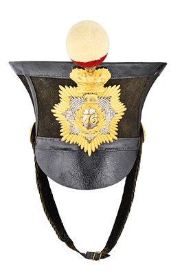 Lot 152 - AN OFFICER'S BELL-TOP SHAKO OF THE 76TH REGIMENT