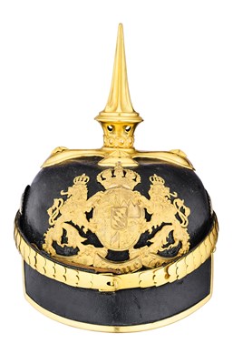 Lot 141 - A BAVARIAN OFFICER'S PICKELHAUBE