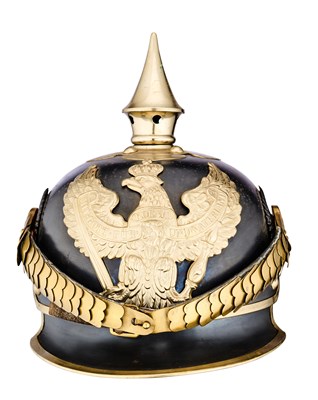 Lot 637 - AN UNUSUAL GERMAN OFFICER'S PICKELHAUBE