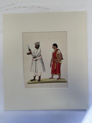 Lot 54 - FOUR TANJORE PAINTINGS OF COUPLES, SOUTH INDIA, CIRCA 1820-30