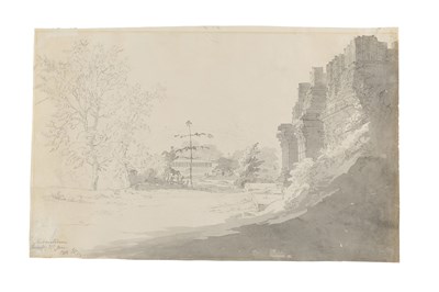 Lot 49 - GENERAL SIR JAMES LILYMAN CALDWELL (1770-1863), TEMPLE AT AMBARSUNDRUM, TAMIL NADU, DATED 1808