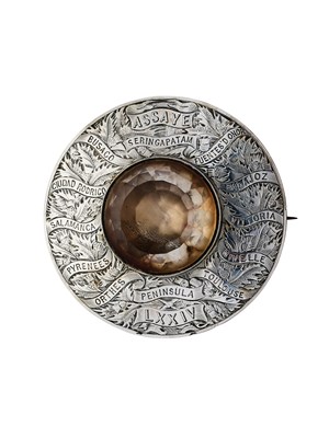 Lot 650 - AN OFFICER'S PLAID BROOCH OF THE 74TH HIGHLANDERS