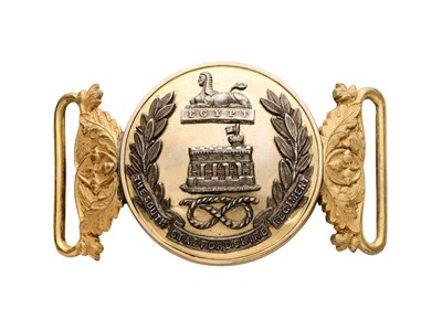 Lot 712 - A WAISTBELT CLASP OF THE SOUTH STAFFORDSHIRE REGIMENT