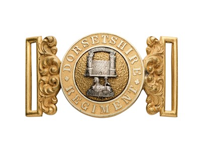 Lot 660 - A WAISTBELT CLASP OF THE DORSETSHIRE REGIMENT