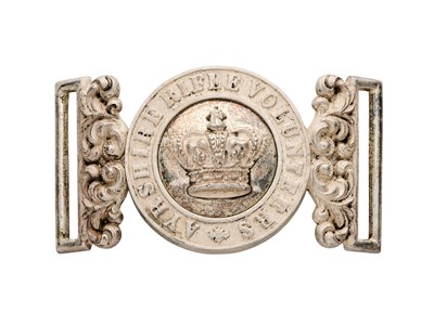 Lot 717 - A WAISTBELT CLASP OF THE AYRSHIRE RIFLE VOLUNTEERS