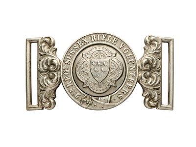Lot 719 - A WAISTBELT CLASP OF THE 2ND SUSSEX RIFLE VOLUNTEERS