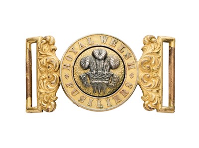 Lot 679 - A WAISTBELT CLASP OF THE ROYAL WELSH FUSILIERS
