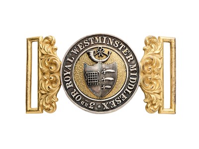 Lot 703 - A WAISTBELT CLASP OF THE 3RD ROYAL MIDDLESEX