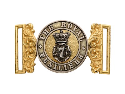 Lot 684 - A WAISTBELT CLASP OF THE 7TH ROYAL FUSILIERS