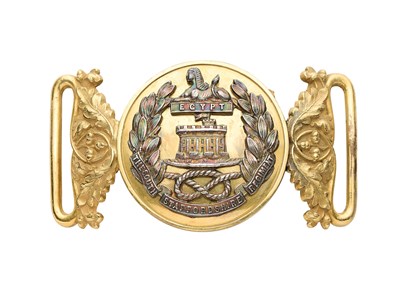 Lot 708 - AN OFFICER'S WAISTBELT CLASP OF THE SOUTH STAFFORDSHIRE REGIMENT