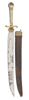 Lot 70 - A CONTINENTAL HUNTING HANGER AND PLUG BAYONET, MID-18TH CENTURY